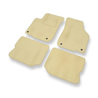 Premium tappetini auto in velluto compatibili con Seat Leon I (1998-2006) - tappeti auto beige