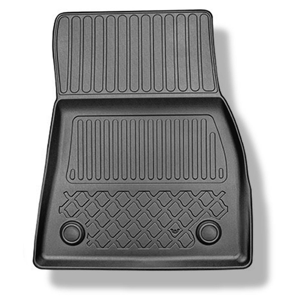 Completo di tappetini e tappetino per bagagliaio TPE per: BMW X6 G06 11.2019-.... (SAC) - bagagliaio superiore (per pavimento doppio del bagagliaio); anche per i modelli con le guide del bagagliaio