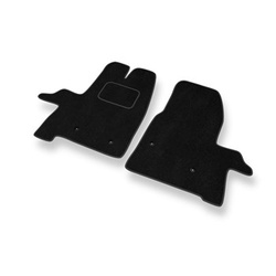 Premium tappetini auto in velluto compatibili con Ford Transit VIII (2013-....) - tappeti auto nero