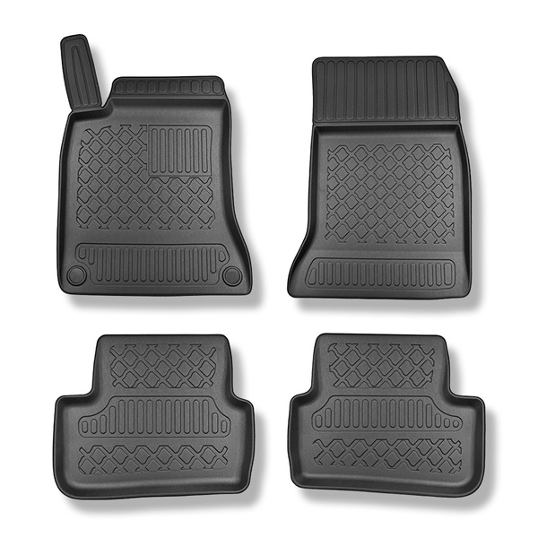 Tappetini Auto in TPE compatibili con Mercedes-Benz Classe B W246 Sports Tourer (10.2011-12.2018) - tappeti auto neri