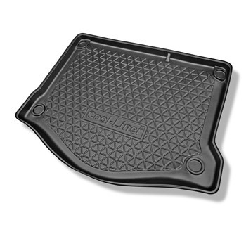 Vasca baule compatibile con Ford Focus II Hatchback (2004-02.2011) - con ruota di scorta o kit di riparazione - tappetino per bagagliaio - tappeto bagagliaio per auto