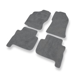 Premium tappetini auto in velluto compatibili con Nissan Terrano I (3 porte) (1993-2000) - tappeti auto grigio