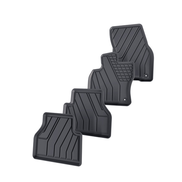 Tappetini Auto in TPE compatibili con Volkswagen Caddy V Van (2021-....) - tappeti auto neri