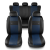 Coprisedili compatibili con Citroen C6 (2005-2012) - fodere sedili universali - set coprisedili auto - XL-BL