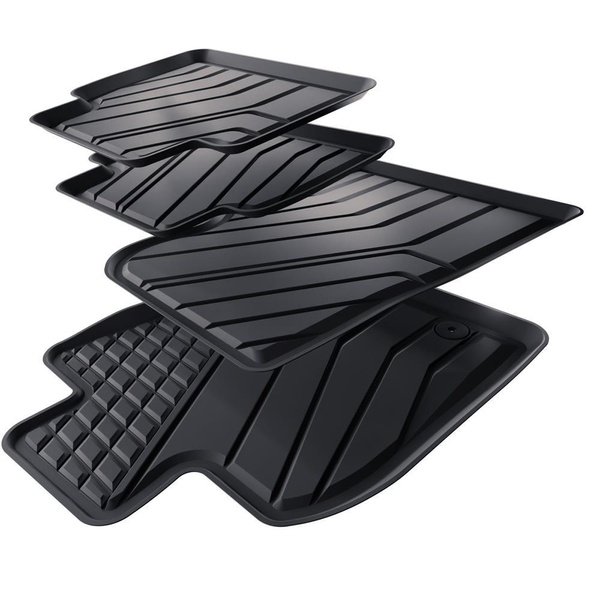 Tappetini Auto in TPE compatibili con Toyota Camry IX Berlina (2018-....) - tappeti auto neri