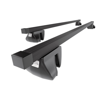 Barre portatutto in acciaio compatibili con Land Rover Freelander mk II SUV (2007-2014) - corrimano - portapacchi auto colore nero - portabagagli barre da tetto