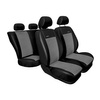 Coprisedili su misura compatibili con Audi A3 8P Hatchback, Sportback (2003-2009) - fodere sedili - set coprisedili auto - grigio