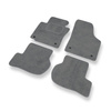 Premium tappetini auto in velluto compatibili con Seat Leon II (2005-2012) - tappeti auto grigio