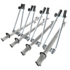 4x Portabici da tetto, Portabiciclette con barra in alluminio e chiusura a chiave - 4xM-42