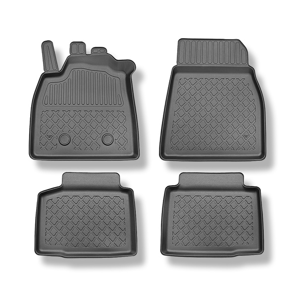 Tappetini Auto in TPE compatibili con Dacia Bigster Full Hybrid (hybrid 155) SUV (03.2025-....) - tappeti auto neri