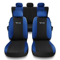 Coprisedili compatibili con Renault Modus (2004-2012) - fodere sedili universali - set coprisedili auto - TG-BL