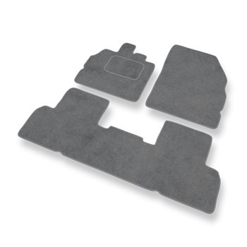 Premium tappetini auto in velluto compatibili con Renault Scenic III (2009-2016) - tappeti auto grigio