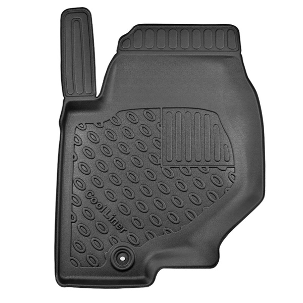 Tappetini Auto in TPE compatibili con SsangYong Musso II Pick-Up (07.2018-....) - senza la terza fila di sedili - tappeti auto neri