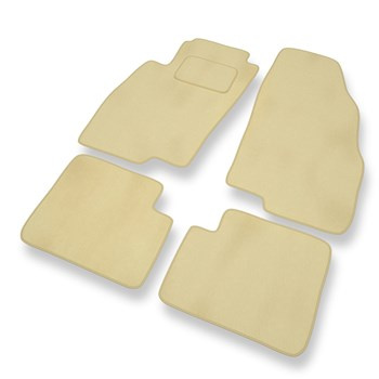 Premium tappetini auto in velluto compatibili con Fiat Linea (2007-2013) - tappeti auto beige