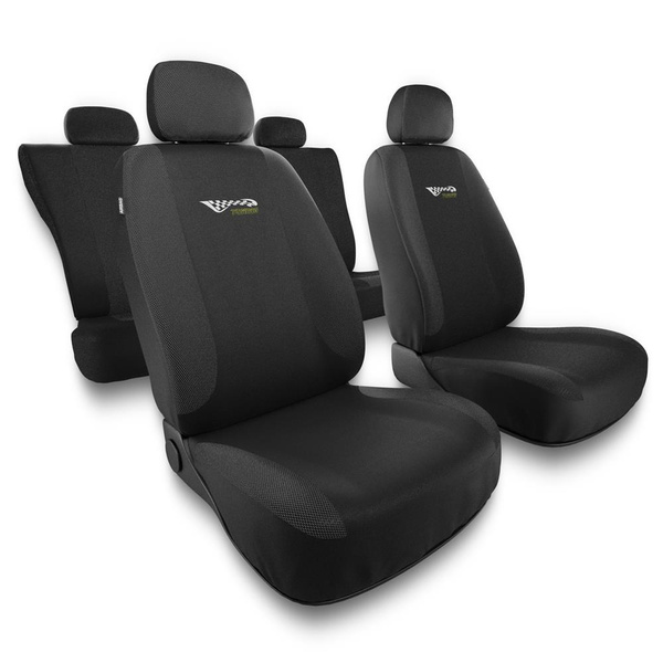 Coprisedili compatibili con Seat Leon I, II, III (1999-2019) - fodere sedili universali - set coprisedili auto - TG-G