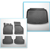 Completo di tappetini e tappetino per bagagliaio TPE PREMIUM per: Audi A3 8V 08.2012-03.2020 (Hatchback;Sportback) - per bagagliaio superiore e inferiore; no per e-tron