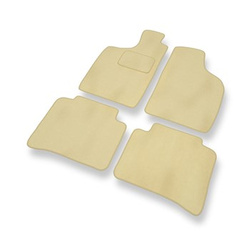Premium tappetini auto in velluto compatibili con Nissan Navara D22 Pick-Up (1997-2005) - tappeti auto beige