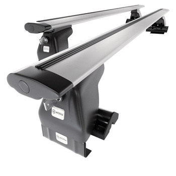 Barre portatutto in alluminio compatibili con Jeep Renegade SUV (2015-....) - senza punti di fissaggio di serie - portapacchi auto colore argento - portabagagli barre da tetto