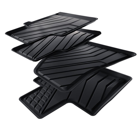 Tappetini Auto in TPE compatibili con MG HS SUV (2024-....) - tappeti auto neri