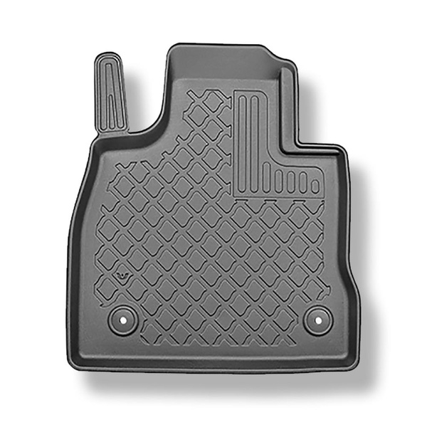 Completo di tappetini e tappetino per bagagliaio TPE per: Ford Explorer VI Plug-in-Hybrid 01.2020-.... (SUV) - 7 posti; dietro la 2a fila di sedili (sedili 3a fila abbassati)