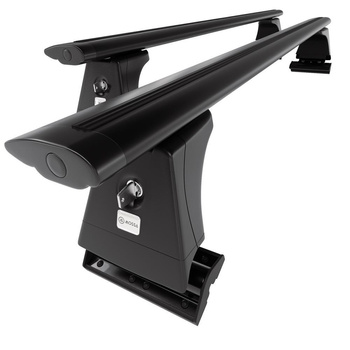 Barre portatutto in alluminio compatibili con BMW 3 G20 Berlina (2019-....) - con punti di fissaggio di serie - portapacchi auto colore nero - portabagagli barre da tetto