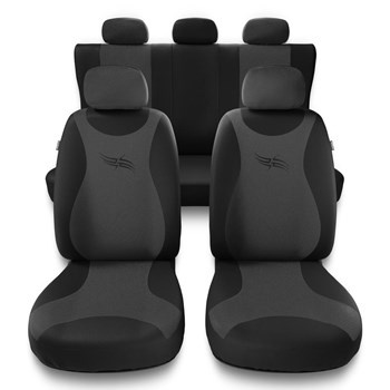 Coprisedili compatibili con Dacia Duster I, II (2010-2019) - fodere sedili universali - set coprisedili auto - TR-G1