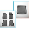 Completo di tappetini e tappetino per bagagliaio TPE PREMIUM per: Dacia Duster II 01.2018-05.2024 (SUV) - 2 ruote motrici; anche per la versione LPG (TC e 100 LPG)