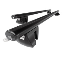 Barre portatutto in alluminio compatibili con Alfa Romeo 156 Crosswagon (2004-2007) - corrimano - portapacchi auto colore nero - portabagagli barre da tetto