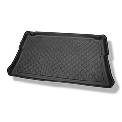 Vasca baule compatibile con Opel Vivaro B Van (09.2014-02.2019) - versione autovettura per trasporto di persone (station wagon/tour); dietro la 3a fila di sedili; versione corta (short); sedili non scorrevoli, montati su ganci - tappetino per bagagliaio -