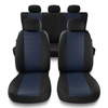 Coprisedili compatibili con Alfa Romeo 145 (1994-2000) - fodere sedili universali - set coprisedili auto - PF-BL