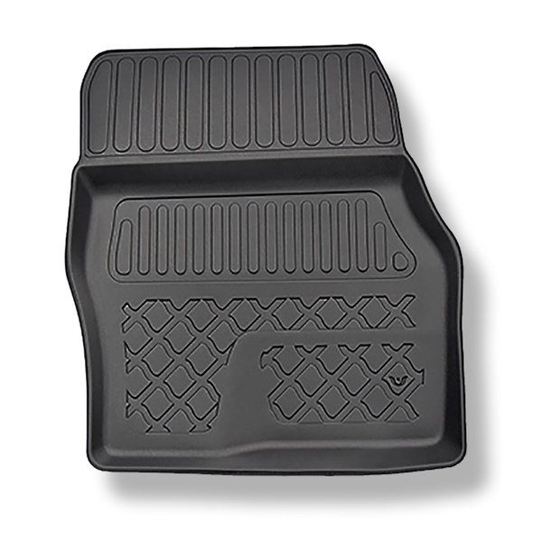 Tappetini Auto in TPE compatibili con Ford Tourneo Connect II Van (01.2014-2022) - 5 o 7 posti; senza la terza fila di sedili - tappeti auto neri