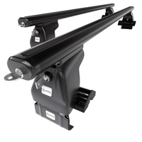 Barre portatutto in alluminio compatibili con Seat Mii Hatchback (2012-2019) - senza punti di fissaggio di serie - portapacchi auto colore nero - portabagagli barre da tetto