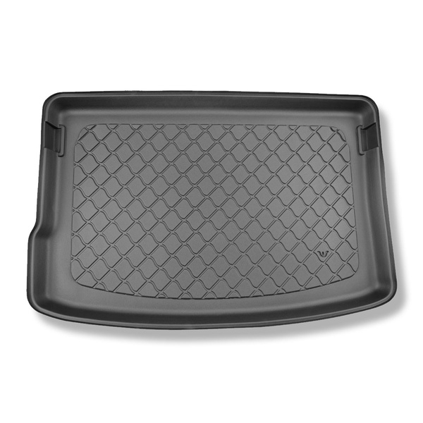 Vasca baule compatibile con Skoda Fabia IV Hatchback (09.2021-....) - portabagagli superiore; piano di carico regolabile nella posizione più alta - tappetino per bagagliaio - tappeto bagagliaio per auto