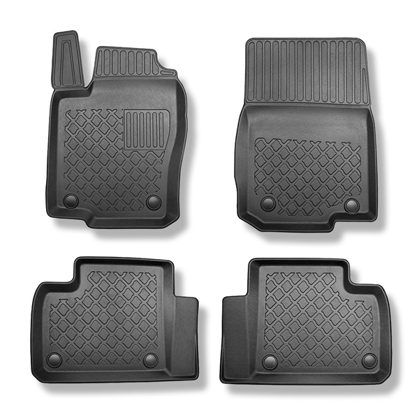 Tappetini Auto in TPE compatibili con Mercedes-Benz Classe M W166 SUV (11.2011-05.2016) - tappeti auto neri