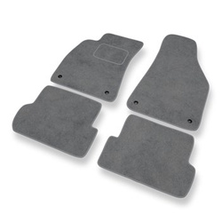Premium tappetini auto in velluto compatibili con Audi A4 II B6 Avant, Cabriolet, Sedan (2000-2005) - tappeti auto grigio