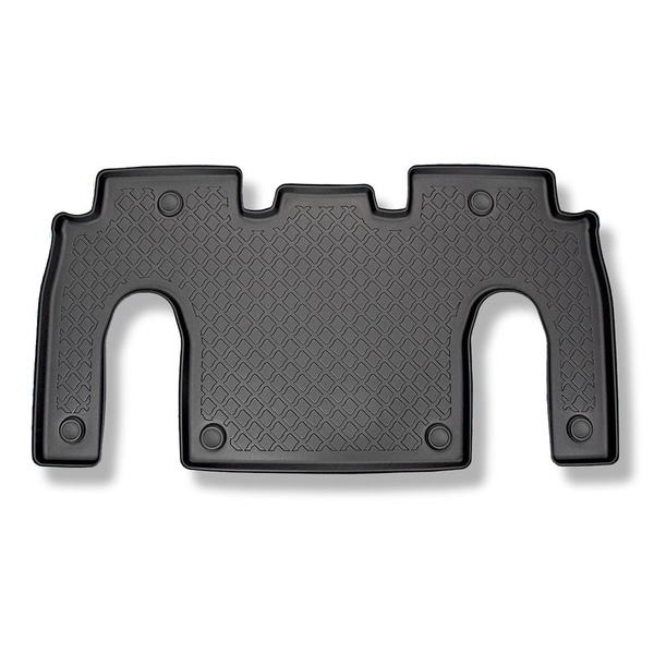 Completo di tappetini e tappetino per bagagliaio TPE per: Tesla Model X 10.2016-12.2020 (SUV) - 6 posti; II fila; per lo spazio dietro la 3a fila di sedili