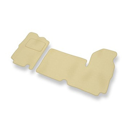 Premium tappetini auto in velluto compatibili con Renault Master II (3 persona) (1997-2010) - tappeti auto beige