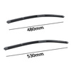 Spazzole tergicristallo anteriori compatibili con Honda Legend Berlina (01.1991-12.2004) - tergicristalli auto - lame tergilunotto - spazzole piatte
