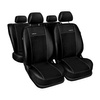 Coprisedili su misura compatibili con Seat Leon I Hatchback (1999-2005) - fodere sedili - set coprisedili auto - nero