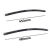 Spazzole tergicristallo anteriori compatibili con Mini Clubman R55 Station Wagon (04.2012-08.2014) - tergicristalli auto - lame tergilunotto - spazzole piatte