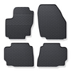 Tappetini auto in gomma compatibili con Ford Mondeo IV (2007-2014) - tappeti gomma neri