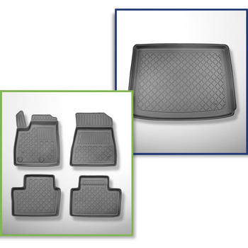 Completo di tappetini e tappetino per bagagliaio TPE per: Renault Austral Mild H