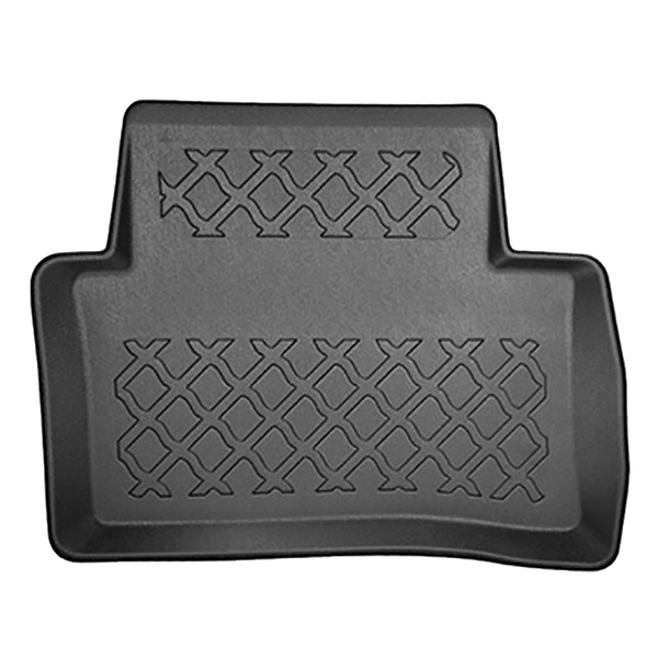Completo di tappetini e tappetino per bagagliaio TPE per: Mercedes-Benz Classe E W212 03.2009-03.2016 (Berlina) - senza ali; la superficie del bagagliaio si solleva presso i sedili posteriori