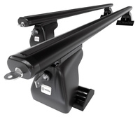 Barre portatutto in alluminio compatibili con Dodge Grand Caravan Van (2001-2005) - profilo a T - portapacchi auto colore nero - portabagagli barre da tetto