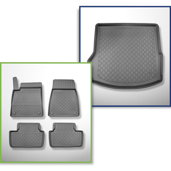 Completo di tappetini e tappetino per bagagliaio TPE per: Polestar 2 07.2020-...