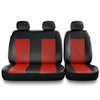 Coprisedili compatibili con Peugeot Partner I, II (1996-2019) - fodere sedili universali - set coprisedili auto - BC-RD