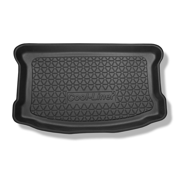 Vasca baule compatibile con Toyota Yaris III Hatchback (09.2011-08.2020) - vano superiore; anche per gli ibridi - tappetino per bagagliaio - tappeto bagagliaio per auto
