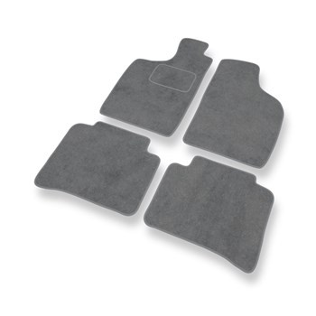 Premium tappetini auto in velluto compatibili con Nissan Navara D22 (1997-2005) - tappeti auto grigio