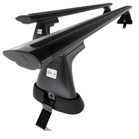 Barre portatutto in alluminio compatibili con Ford Focus C-Max Hatchback (2011-2019) - senza punti di fissaggio di serie - portapacchi auto colore nero - portabagagli barre da tetto