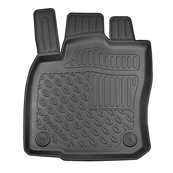 Completo di tappetini e tappetino per bagagliaio TPE per: BMW 5 G31 05.2017-09.2023 (Touring) - X-drive; a due ruote motrici; anche per i modelli con le guide del bagagliaio; no per Plug-in Hybrid